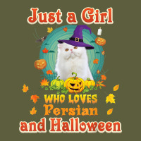 Just A Girl Who Loves Persian Cat And Halloween Witch Camo Snapback | Artistshot