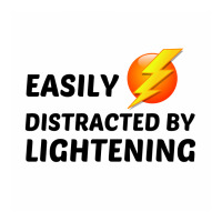 Lightening Easily Distracted Zipper Hoodie | Artistshot