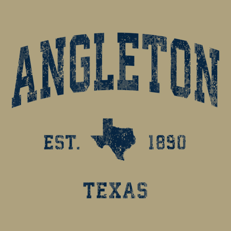 Angleton Texas Tx Vintage Athletic Navy Sports Design Flat Bill Snapback Cap by Carnations | Artistshot