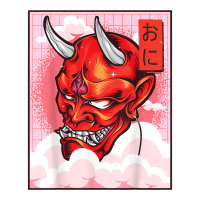 Oni Mask Demon Mask Yokai Kawaii Japanese Aesthetic Harajuku T Shirt Wine Paper Bag - 5 1/2 X 3 1/4 X 13 | Artistshot