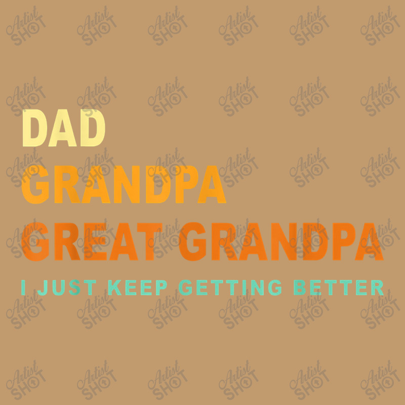 Mens Fathers Day Gift From Grandkids Dad Grandpa Great Grandpa Urban Heavy T-shirt by deluxebed | Artistshot