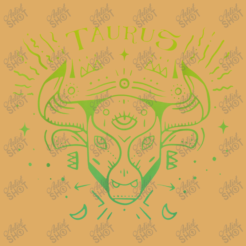 Taurus Zodiac Sign & Astrology Art Hand Drawn Green Taurus Urban Heavy T-shirt by timindonesia | Artistshot