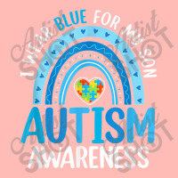 Rainbow I Wear Blue For My Son Autism Awareness Urban Pullover Hoodie | Artistshot