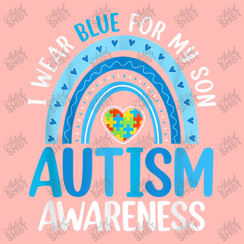 Rainbow I Wear Blue For My Son Autism Awareness Urban Pullover Hoodie | Artistshot