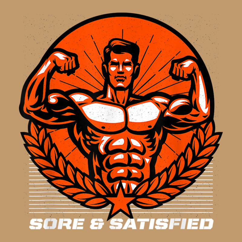 Sore And Satisfied Workout Funny Gym Humor Fitness Sayings T Shirt Urban Pullover Hoodie | Artistshot