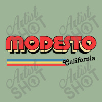 Modesto, Ca Retro Typography Design Urban Pullover Hoodie | Artistshot