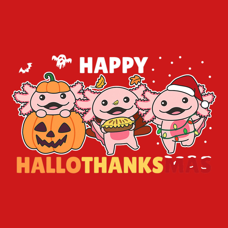 Axolotl Christmas Halloween Costume Happy Hallothanksmas Baseball Cap | Artistshot