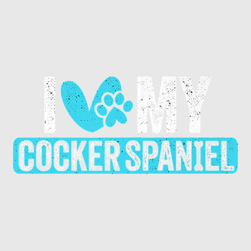 Cocker Spaniel I Love Dog Owners Lovers Premium T Baseball Cap by cm-arts | Artistshot