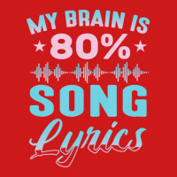 My Brain Is 80% Song Lyrics Singer Catchy Tune Lyrics Baseball Cap | Artistshot