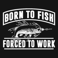 Born To Fish Forced To Work, Born To Fish Forced To Work Vintage, Born Mesh Cap | Artistshot