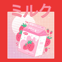 Japanese Aesthetics Kawaii Strawberry Milk Shake Mesh Cap | Artistshot