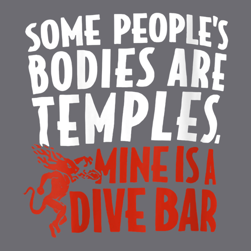 Womens Some People's Bodies Are Temples Mine Is A Dive Bar V Neck T Sh Mesh cap by lazhehurezhu | Artistshot