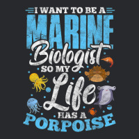 I Want To Be Marine Biologist So Life Has A Porpoise Grunge Trucker Cap | Artistshot