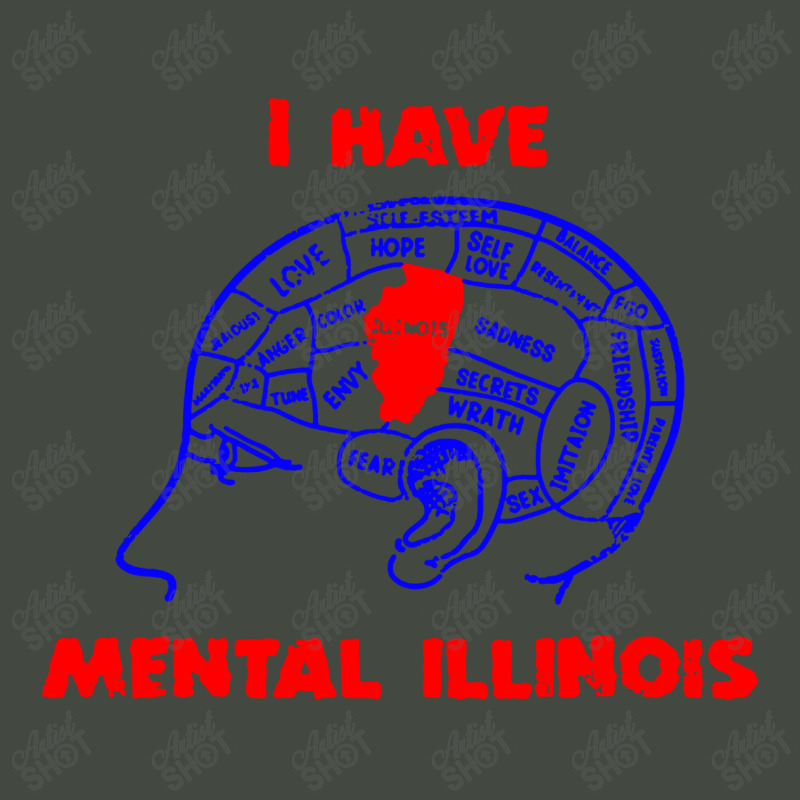 I Have Mental Illinois Funny Trucker Cap | Artistshot