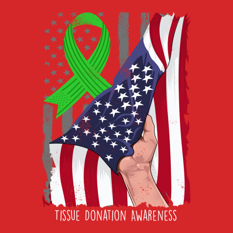 Tissue Donation Awareness Vintage American Flag Green Ribbon Sweatshir Trucker Cap by cm-arts | Artistshot