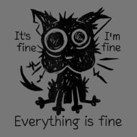 Everything Is Fine Funny Stressed Out Cat Graphic Tank Top Camo Snapback | Artistshot