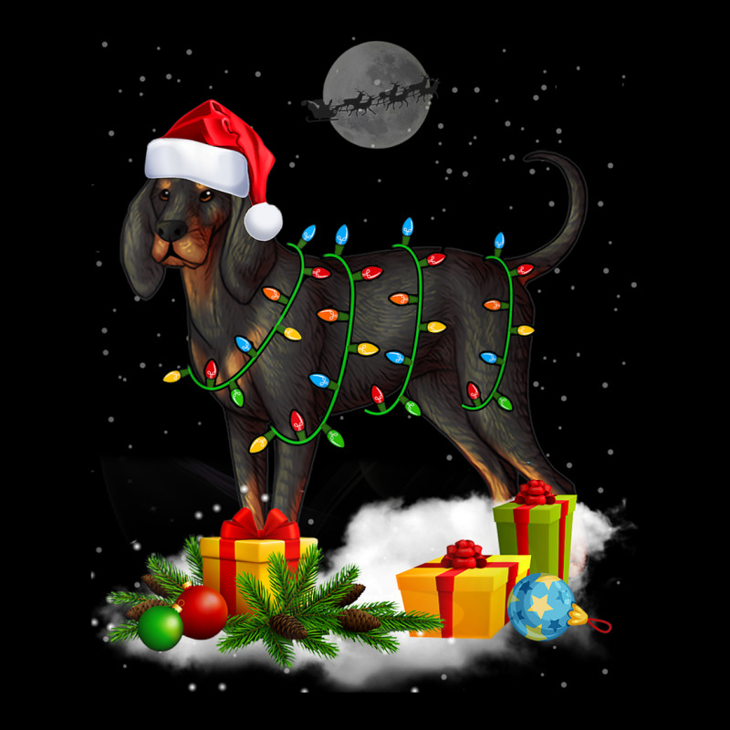 Funny Black And Tan Coonhound Dog Christmas Lights Santa Camo Snapback by Clinical | Artistshot