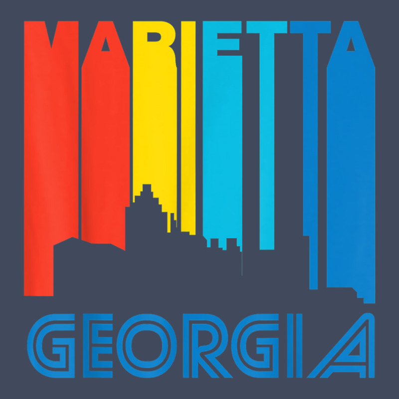 Retro 1970's Style Marietta Georgia Skyline T Shirt Camo Snapback | Artistshot