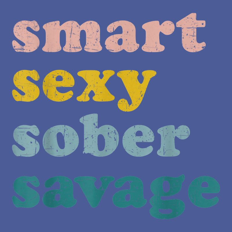 Retro Vintage Smart Sexy Sober Savage Recovery Flat Bill Snapback Cap | Artistshot