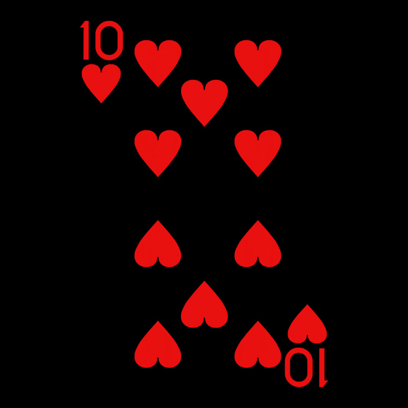 Ten Of Hearts Royal Flush Costume Halloween Playing Cards Flat Bill Snapback Cap | Artistshot