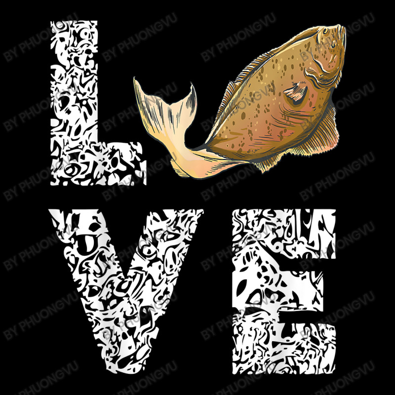 Halibut Love Fisherman Halibut Fish Flounder Fish Fishing T Shirt Adjustable Cap | Artistshot