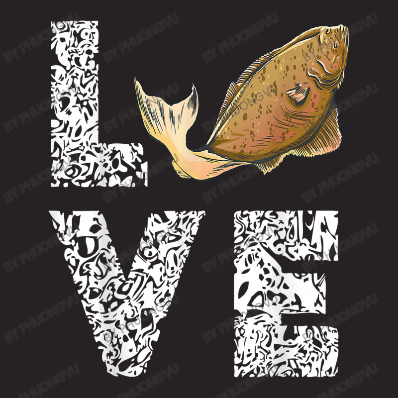 Halibut Love Fisherman Halibut Fish Flounder Fish Fishing T Shirt Vintage Cap | Artistshot