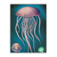 Jellyfish Artwork Beach Debie Paper Bag - 10 X 5 X 13 | Artistshot