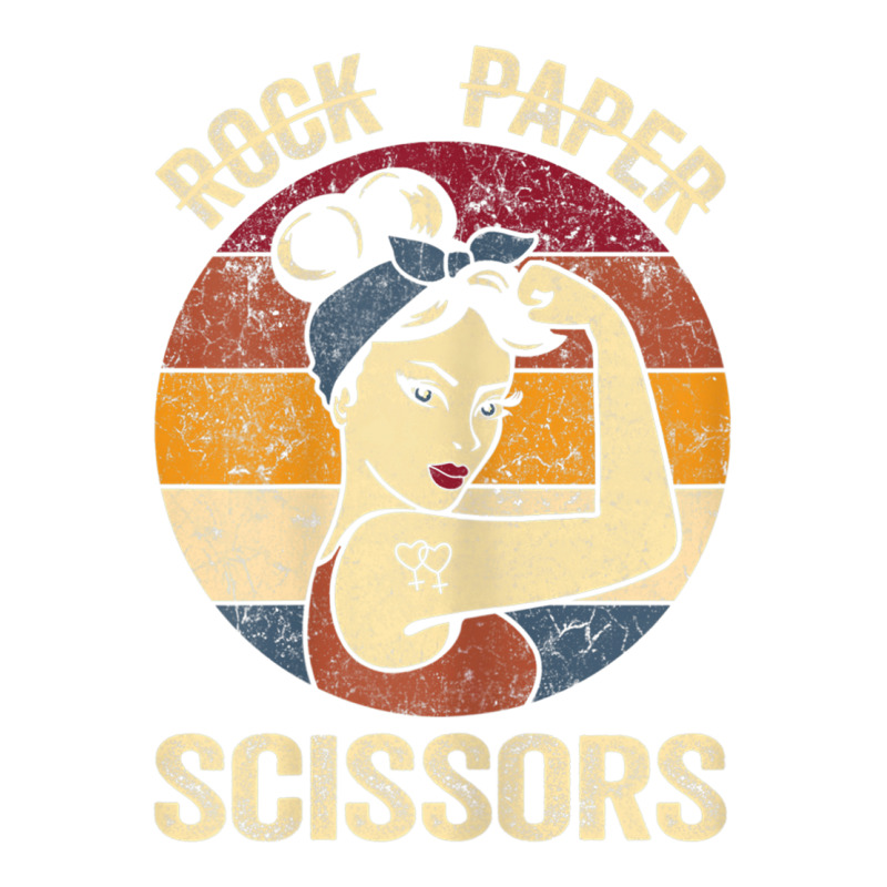 Womens Rock Paper Scissors Tee Lesbian Women Girls Gay Pride Parade Mart Paper Bag -13 X 7 X 17 | Artistshot