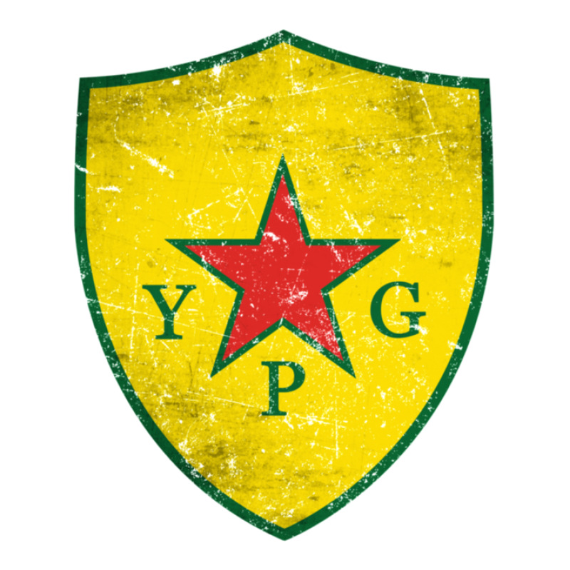 Ypg Peoples Protection Units Distressed Star Paper Bag - 13 X 7 X 13 | Artistshot