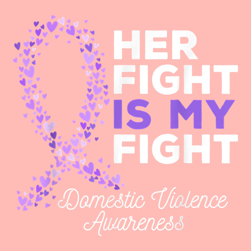 Her Fight Is My Fight   Domestic Violence Awareness Ribbon T Shirt Urban Heavy T-shirt | Artistshot