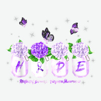 Hope Hydrangea Flower Butterfly Domestic Violence Awareness T Shirt Urban Heavy T-shirt | Artistshot