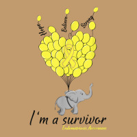 Elephant I'm A Survivor Heart Endometriosis Awareness Gift T Shirt Urban Heavy T-shirt | Artistshot