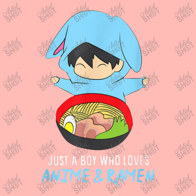 Just A Boy Who Loves Anime And Ramen Funny Anime Urban Heavy T-shirt | Artistshot