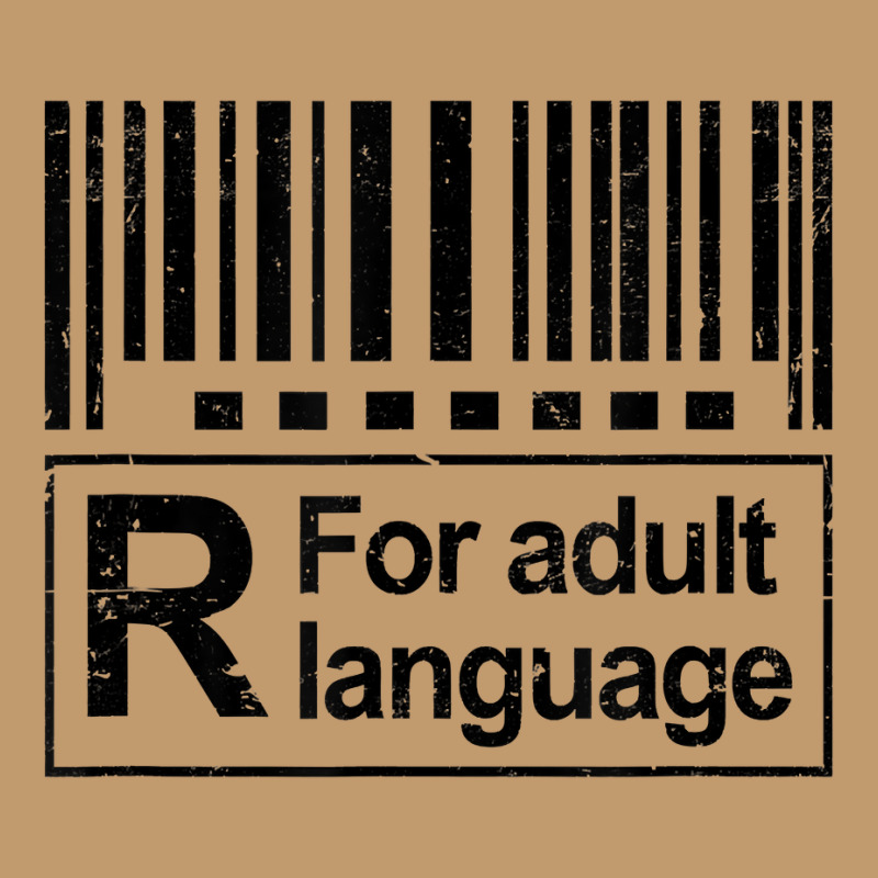 Barcode Sign R For Adult Language Warning Label Sign T Shirt Urban Heavy T-shirt by belewomritans | Artistshot