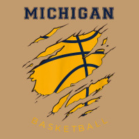 Mi The Wolverine State Distressed Michigan Basketball Hoops T Shirt Urban Heavy T-shirt | Artistshot