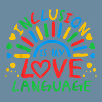 Inclusion Is My Love Language Funny Autism Awareness Rainbow T Shirt Urban Pullover Hoodie | Artistshot