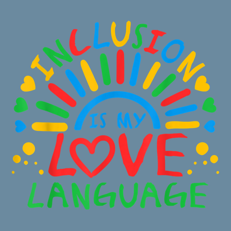 Inclusion Is My Love Language Funny Autism Awareness Rainbow T Shirt Urban Pullover Hoodie by gillanbepicaia | Artistshot