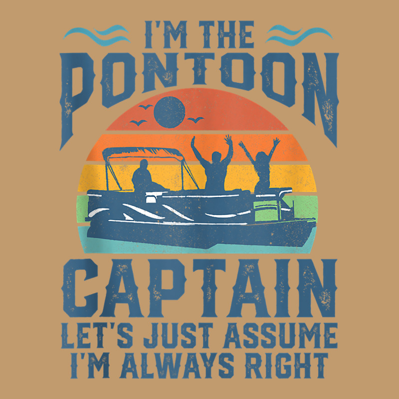 Funny Pontoon I'm The Captain Retro Boat Owner Boating Gift Tank Top Urban Pullover Hoodie | Artistshot