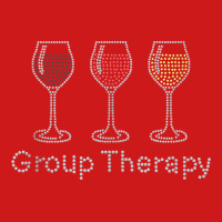 Woman Group Therapy Wine Glasses Rhinestone For Birthday Tank Top Baseball Cap | Artistshot