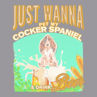 Brown Cocker Spaniel T  Shirt Dog Owner, Just Wanna Pet My Brown Cocke Adjustable Baseball Cap | Artistshot