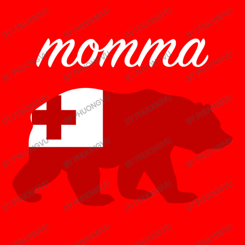 Momma Bear Tonga Flag Tongan Roots Pullover Hoodie Adjustable Baseball Cap by phuongvu | Artistshot