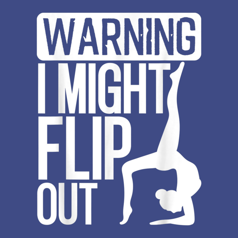 Funny Warning I Might Flip Out Gymnastics Art For Girls Boys Adjustable Baseball Cap | Artistshot