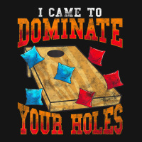 Cornhole I Came To Dominate Your Holes Bean Bag Toss Game Mesh Cap | Artistshot