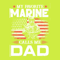 My Favorite Marine Calls Me Dad T  Shirt Father's Day Flag My Favorite Adjustable Baseball Cap | Artistshot