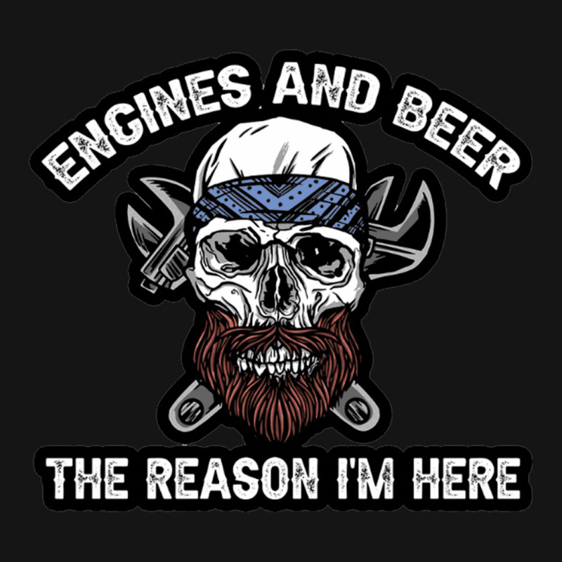 Engines And Beer The Reason I'm Here Funny Mechanic Mesh cap by cm-arts | Artistshot