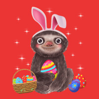 Sloth With Bunny Ears And Easter Eggs Funny, Sloth With Bunny Ears, Ea Mesh Cap | Artistshot