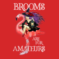 Brooms Are For Amateurs Funny Witch Riding Flamingo T Shirt Trucker Cap | Artistshot