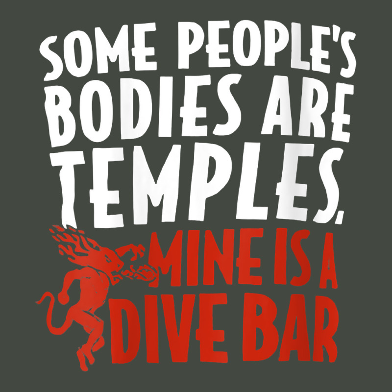 Womens Some People's Bodies Are Temples Mine Is A Dive Bar V Neck T Sh Trucker Cap by lazhehurezhu | Artistshot