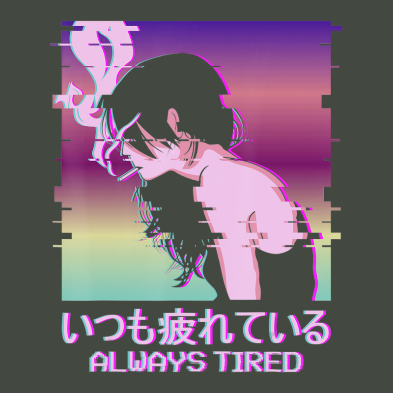 Always Tired Japan Vaporwave Alt Indie Aesthetic Anime Girl Trucker Cap | Artistshot