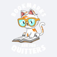 Bookmarks Are For Quitters Cute Nerdy Kitty Bookworm Gift Long Sleeve Trucker Cap | Artistshot